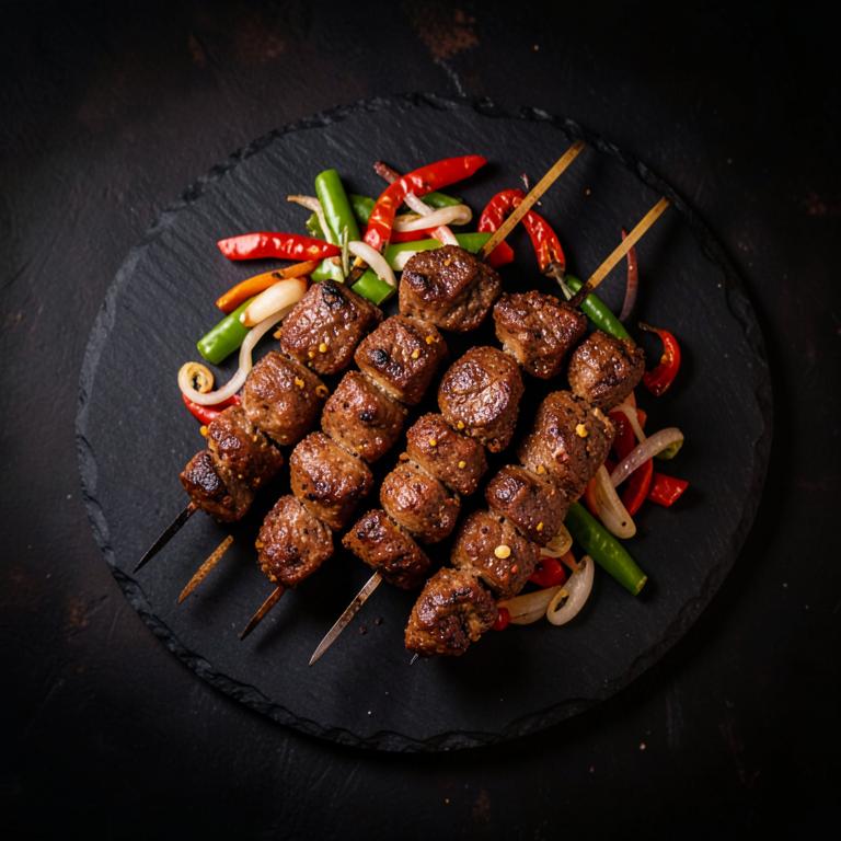 Peppered Beef Skewers